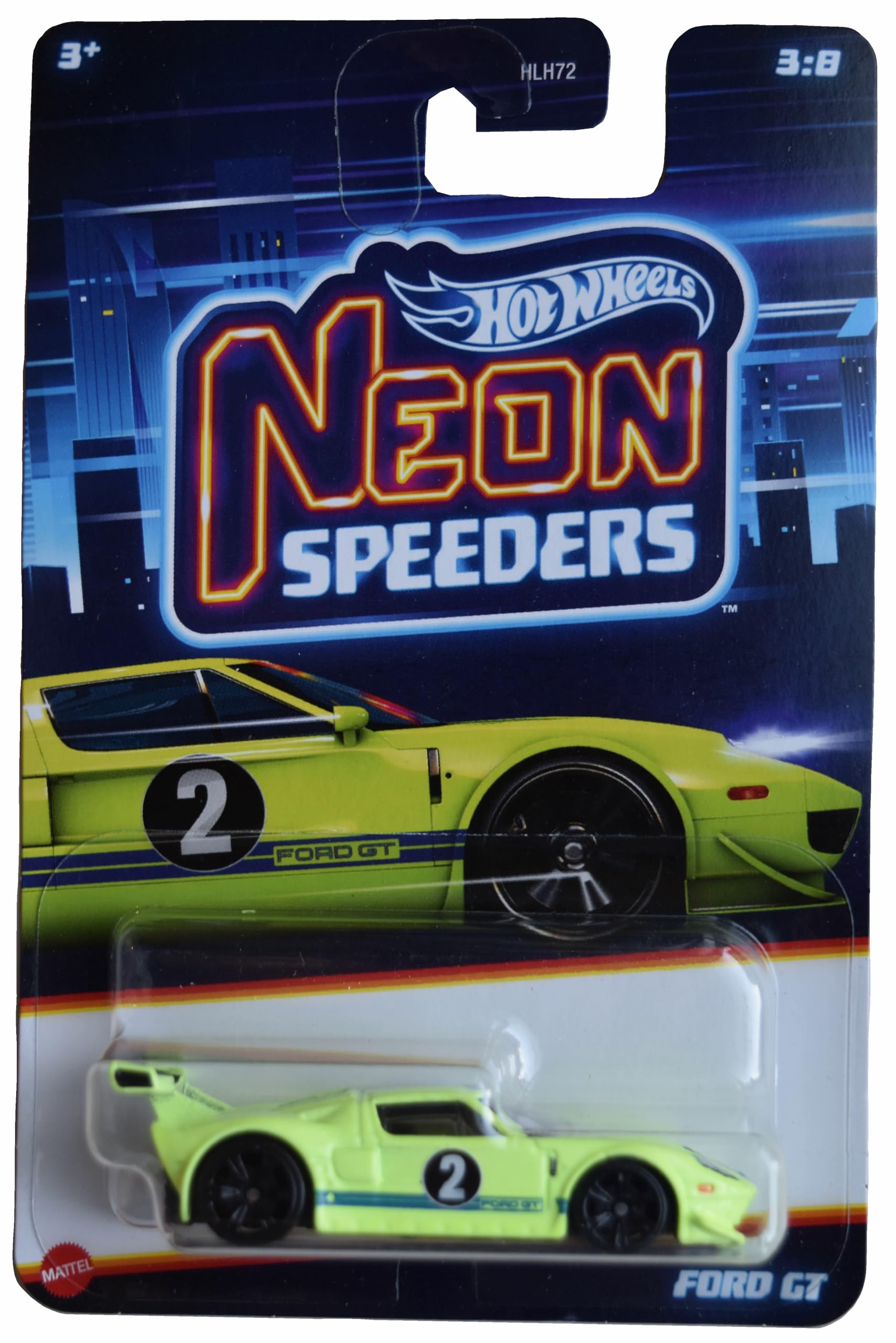 Amazon.com: Hot Wheels Ford GT, Neon Speeders 3/8 : Toys & Games