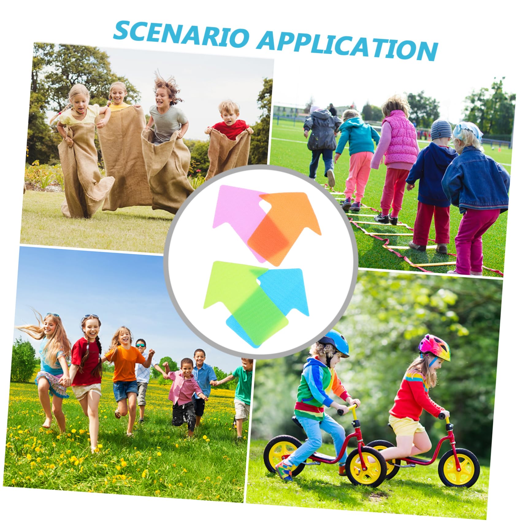 Homoyoyo Flat Spot Markers for Sports Reusable Carpet Tape Classroom Gym Floor Marking