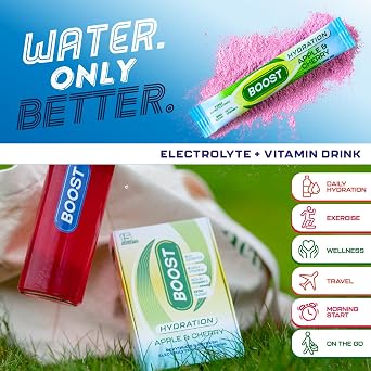 Boost Hydration Powder Apple Cherry, 15 Pack, 7g Sachets
