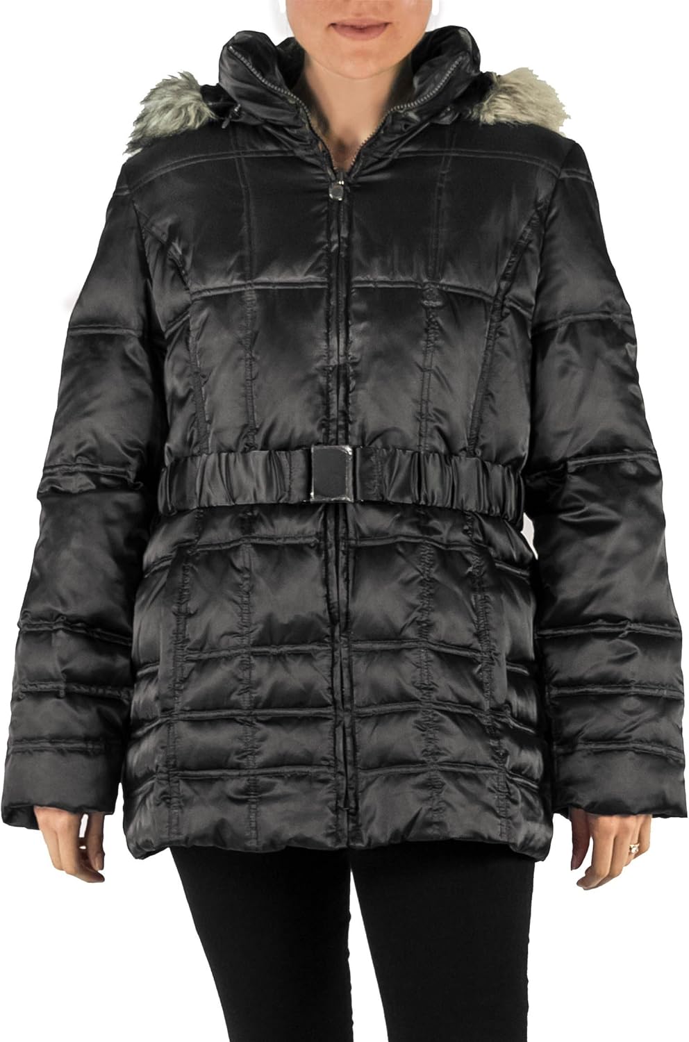 Laundry black puffer coat Clearance