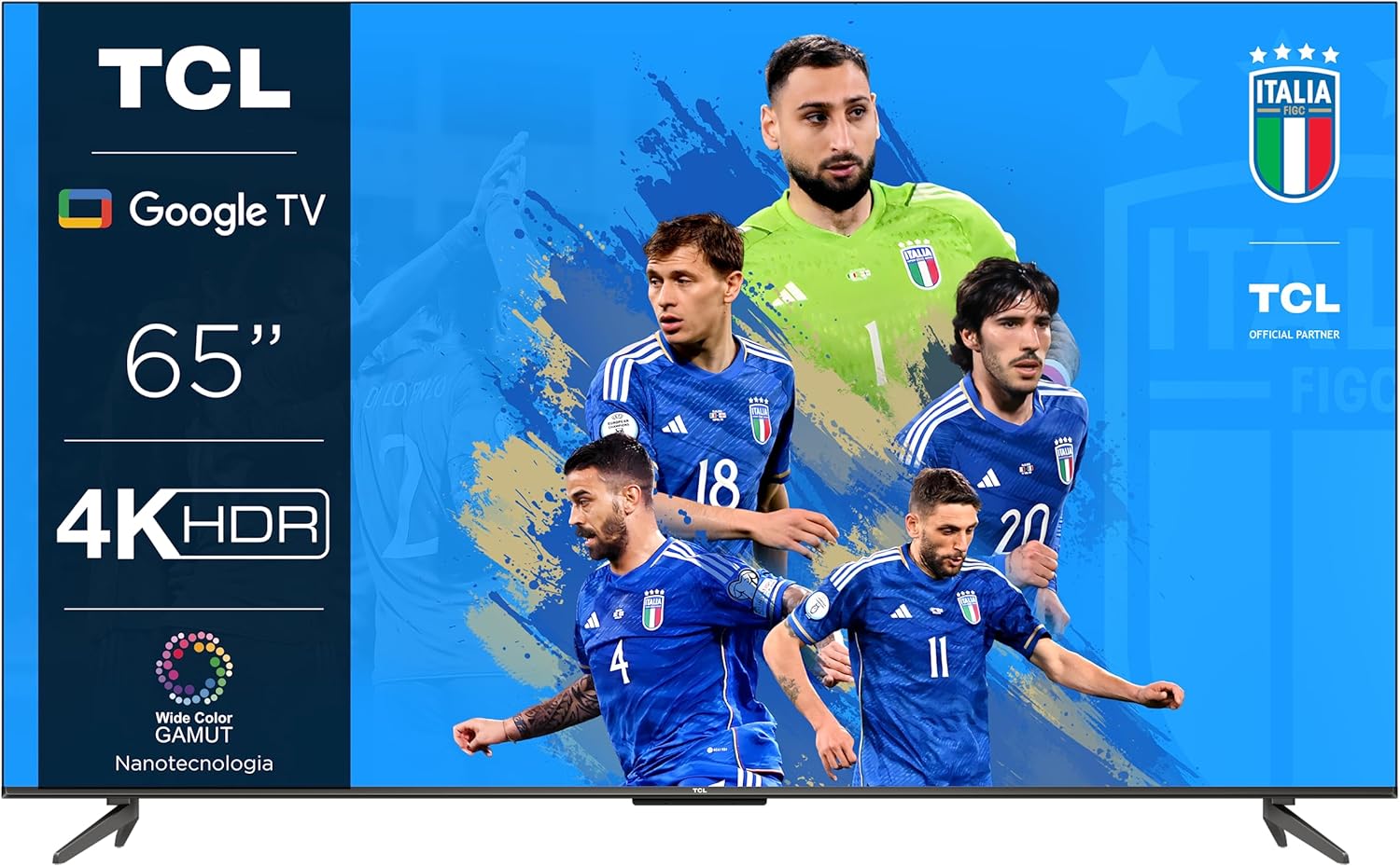 TCL 65P739, TV 65”, 4K Ultra HD HDR, Google TV, design senza bordi, Game Master, Dolby Vision Atmos TCL 65P739, TV 65”, 4K Ultra HD HDR, Google TV, design senza bordi, Game Master, Dolby Vision Atmos