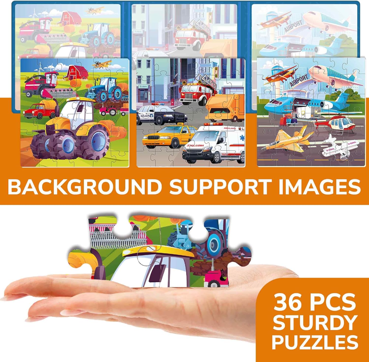 QUOKKA Montessori Busy Book & Magnetic Puzzles