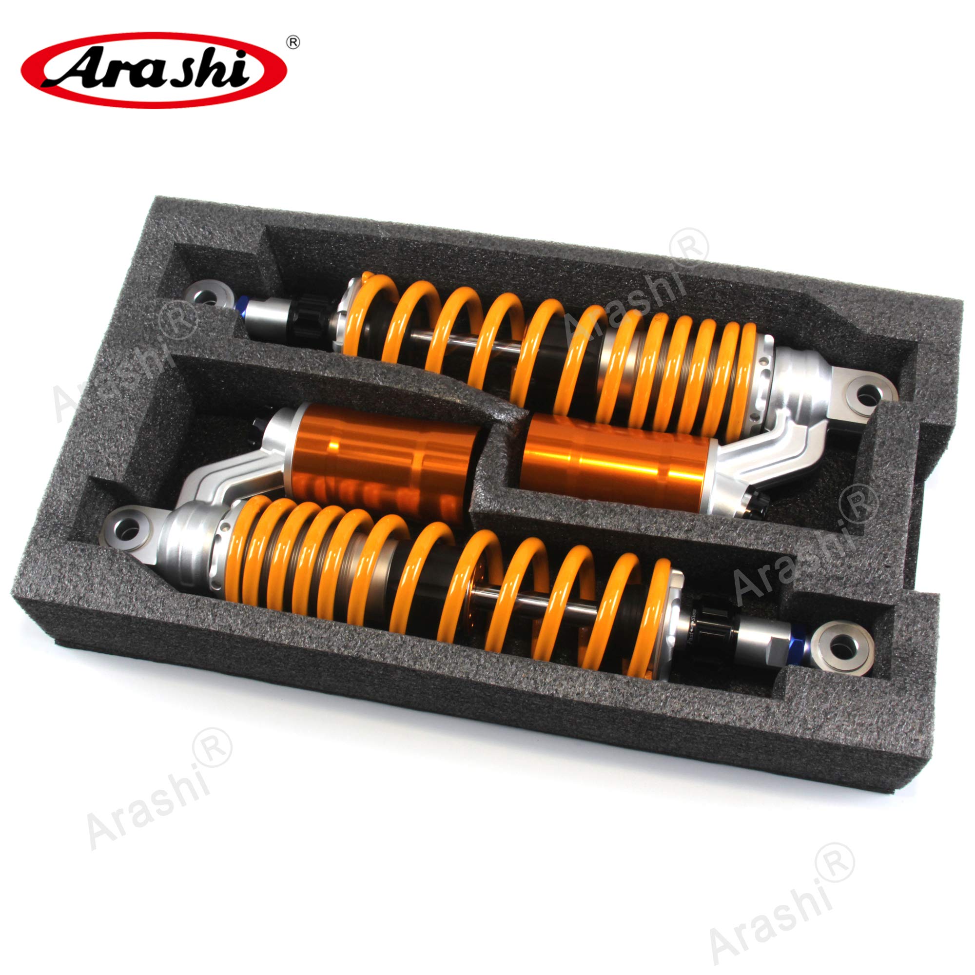 Arashi 360mm /14" Ammortizzatori posteriori regolabili Sospensioni per Triumph Bonneville SE Street Twin, Bonneville T100 T120, Street Scrambler, Thruxton 900 1200, Oro