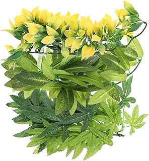 POPETPOP Terrários 3pcs tanque de répteis folhas falsas plantas de répteis decorativas plantas de terrário simulado decors de plantas de répteis Enfeites De Vidro