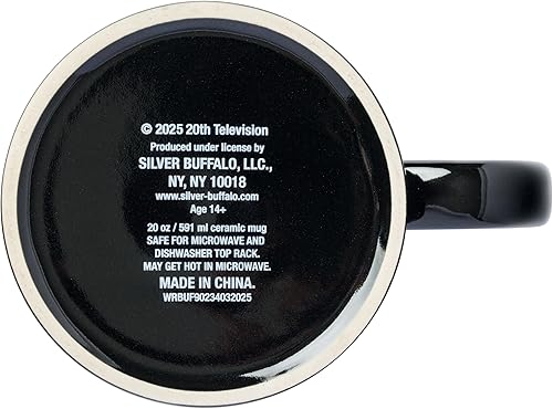 Miniatura 99 de Silver Buffalo Casper The Friendly Ghost - Taza de cerámica, 20 onzas Casper El fantasma amistoso,Beetlejuice rayas verdes y negras,Beetlejuice aquí