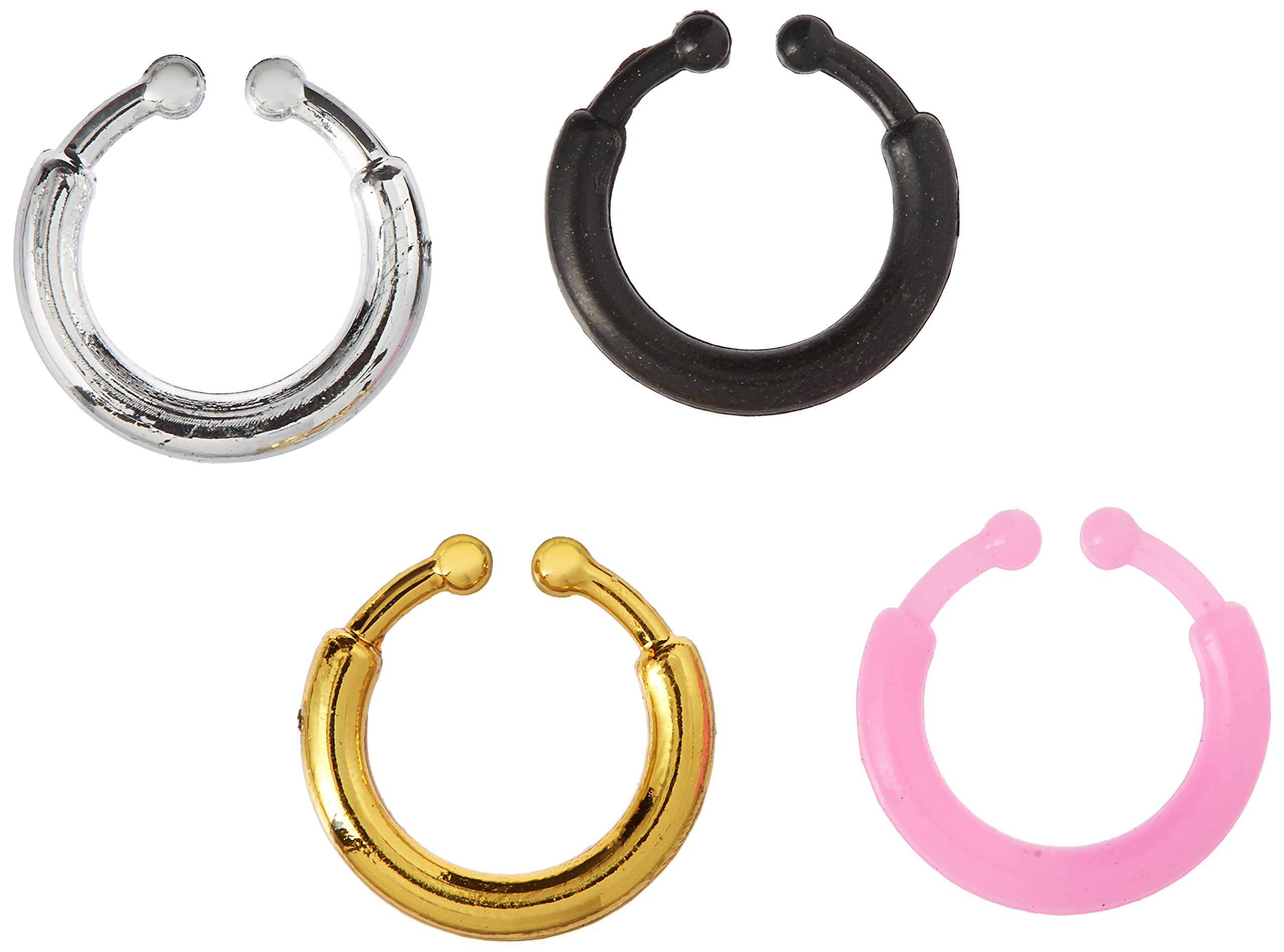 NPW Painless Colorful Piercings, 8 Count