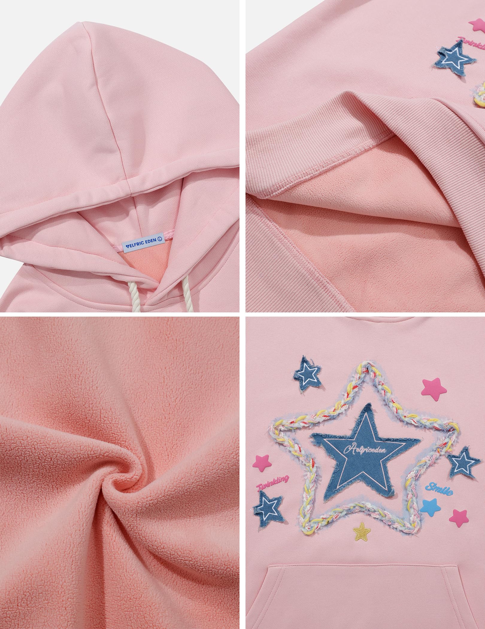 Aelfric Eden Damen Hoodie mit Kapuze Oversized Kapuzenpullover mit Tasche Pullover Langarm Sweatshirt Baumwolle Freizeit Hoody Oberteile