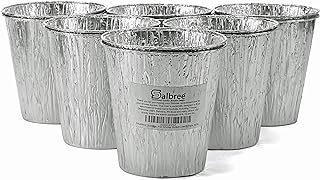 Smoker Bucket Drip Foil Liner Tray for Catching Grease, Compatible with Traeger, Oklahoma Joe, Pit Boss & Other Grill Bucket Accessories for Pro Pellet Oklahoma Joe's (12pk, 5.75x5.75 inches)