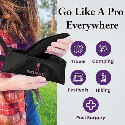 Miniatura 4 de VENUS TO MARS Orinario femenino  Dispositivo de micción femenina  Embudo de orina para mujer para acampar - Coche - Viajes - Festivales - Orinal