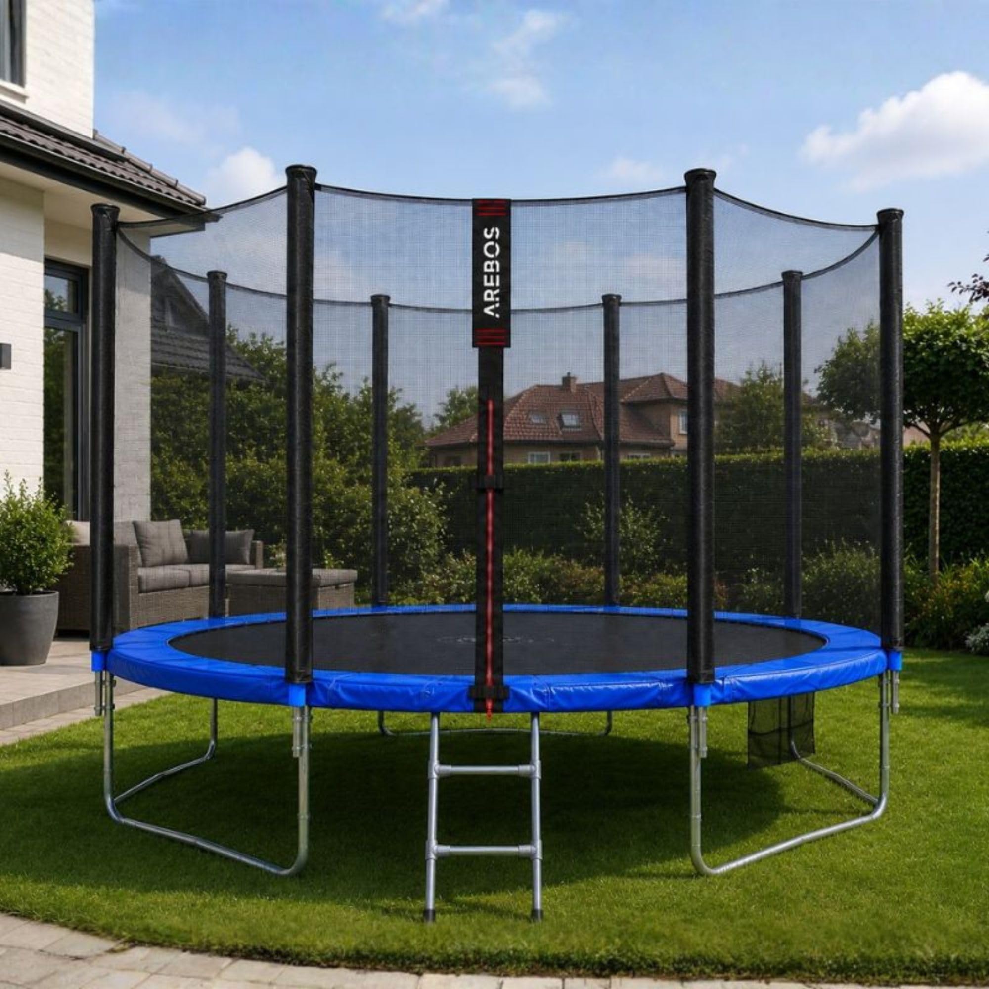 Arebos Trampolin Sprungmatte Ø 257 cm | für Trampoline | Ø 305 cm