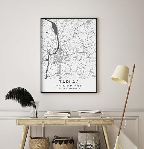 Miniatura 8 de Map of Tarlac, Philippines, Light 2 (12x16)