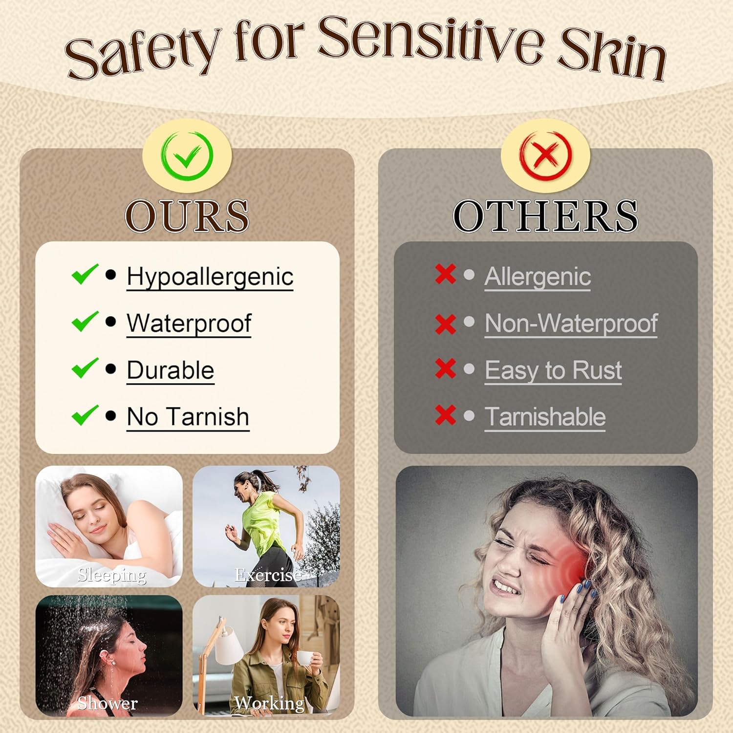 18G Surgical Steel Opal Nose Rings Hoops for Women Hinged Seamless Nose Hoops Helix Cartilage Tragus Hoop Rings Septum Clicker Ring Nose Piercing Jewelry 8mm/10mm - Image 4