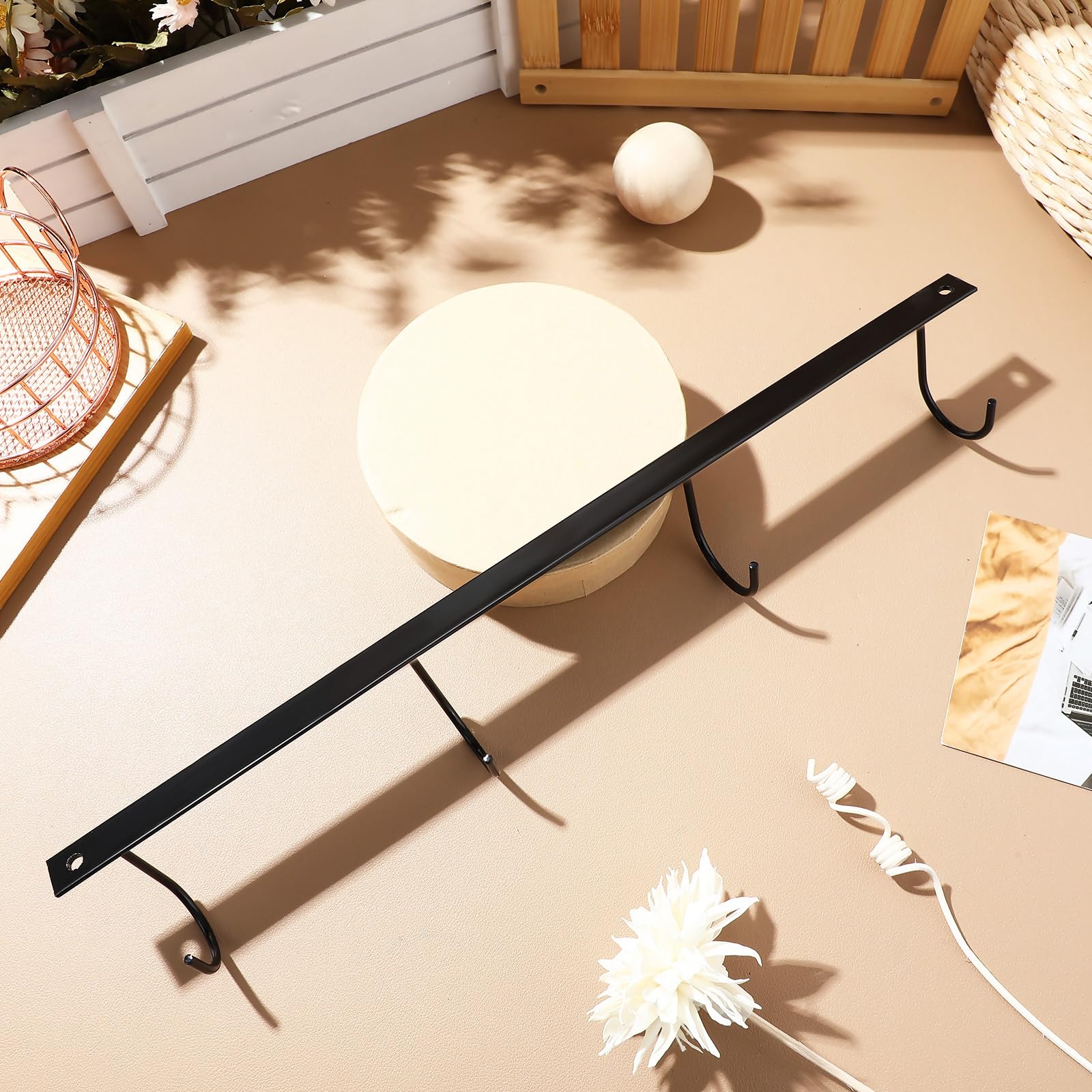 PRETYZOOM 3pcs Mug Hook Under Cabinet Cup Holder Coffee Bar Organizer Hanging Rack Drying Rack Row Hook