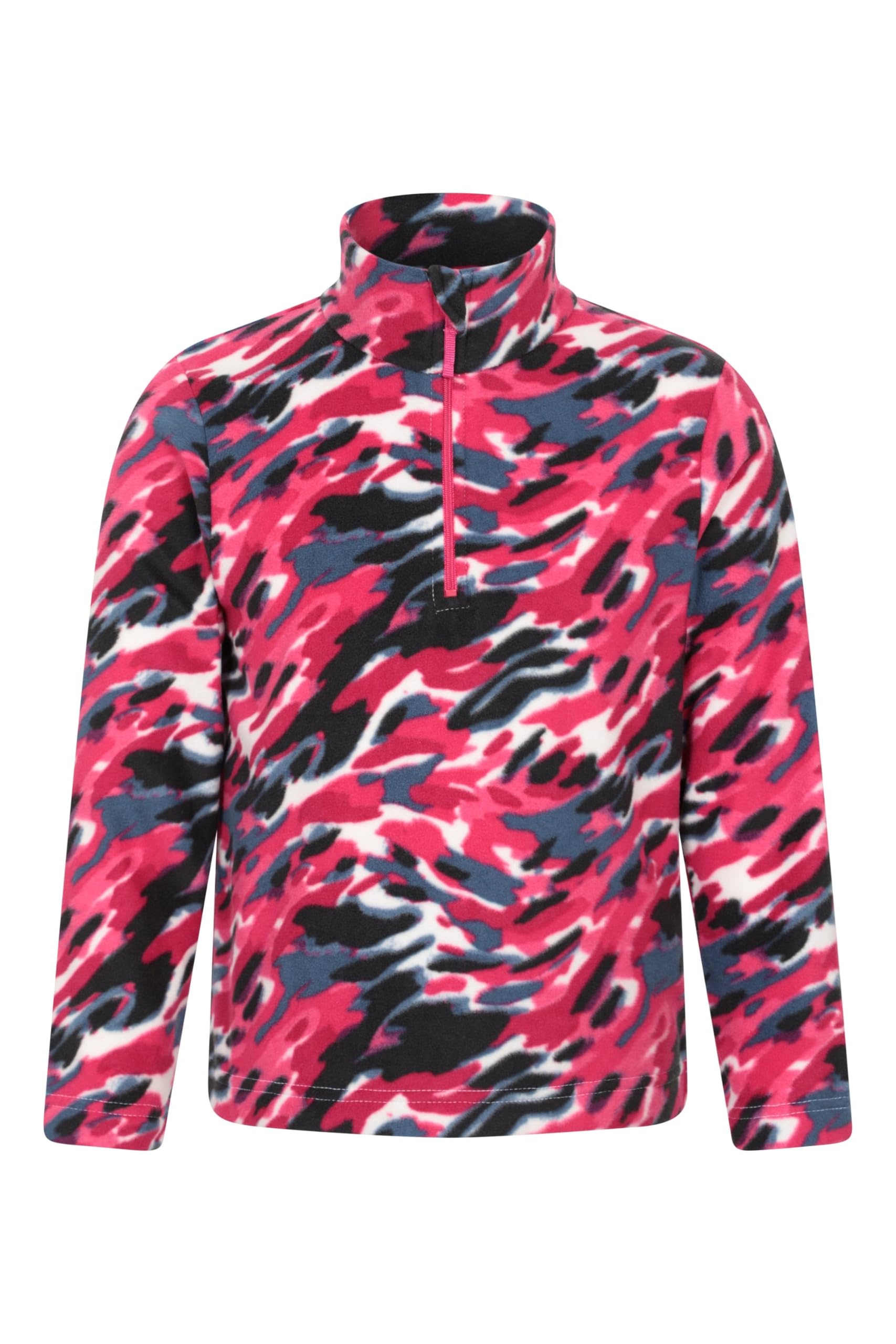 Endeavour Kids Printed Half-Zip Fleece - Pink