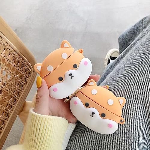 Miniatura 6 de Linda funda de perro para Airpod Pro 2019Pro 2 Gen 20192022, divertida funda Kawaii de dibujos animados 3D con kit de limpieza y llavero para Apple