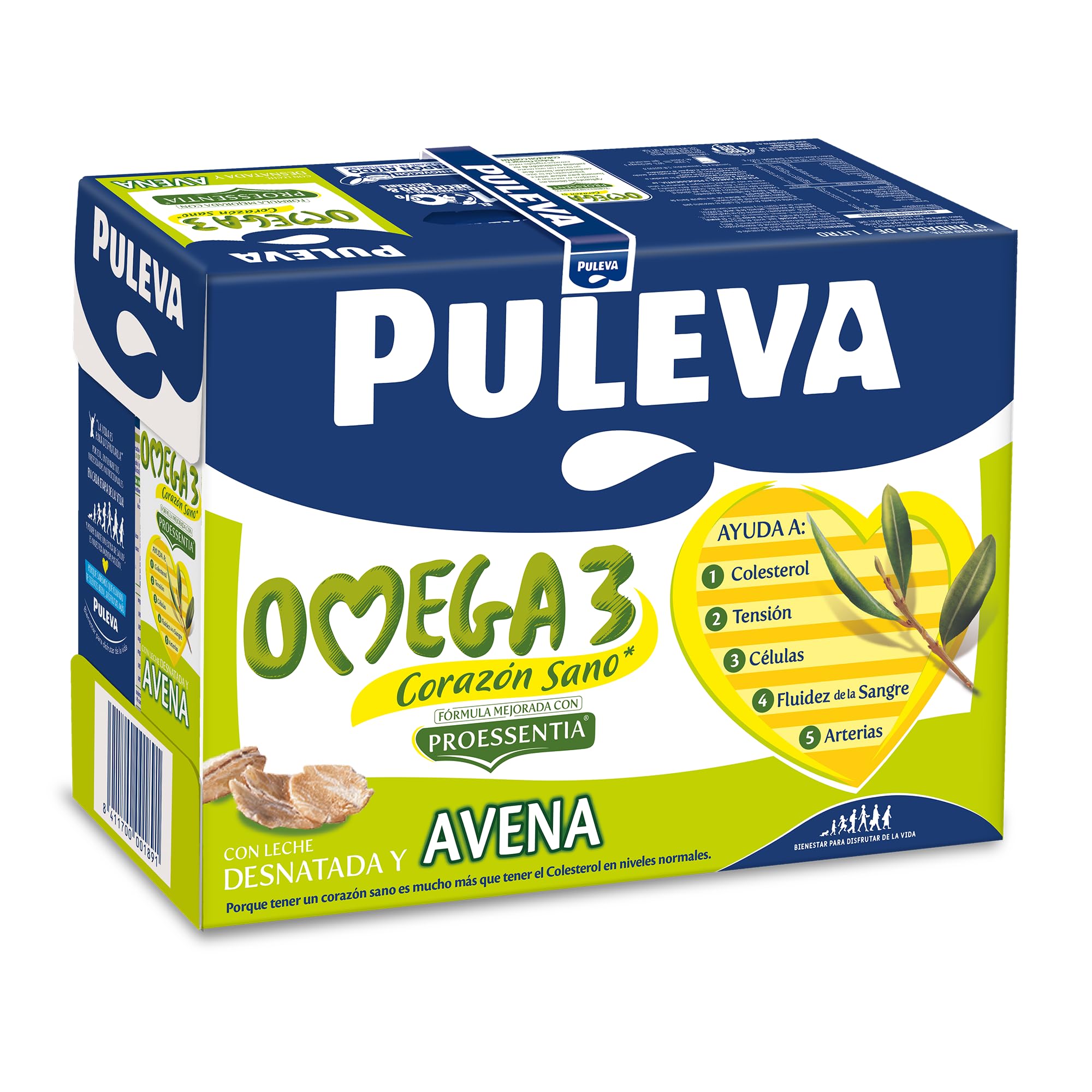 Puleva Omega 3 Leche con Avena Pack 6 x 1Lt
