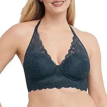 Maidenform Women's Pure Comfort Wireless Lace Longline Bralette, Lightly Lined Convertible Bra