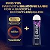 Durex Intensity Condoms, 10s, Regular Fit, Better Body Heat Transfer, Latex Free, Ultra Thin Plus, Our Thinnest Condom Yet, Transparent, Moulds to Your Shape