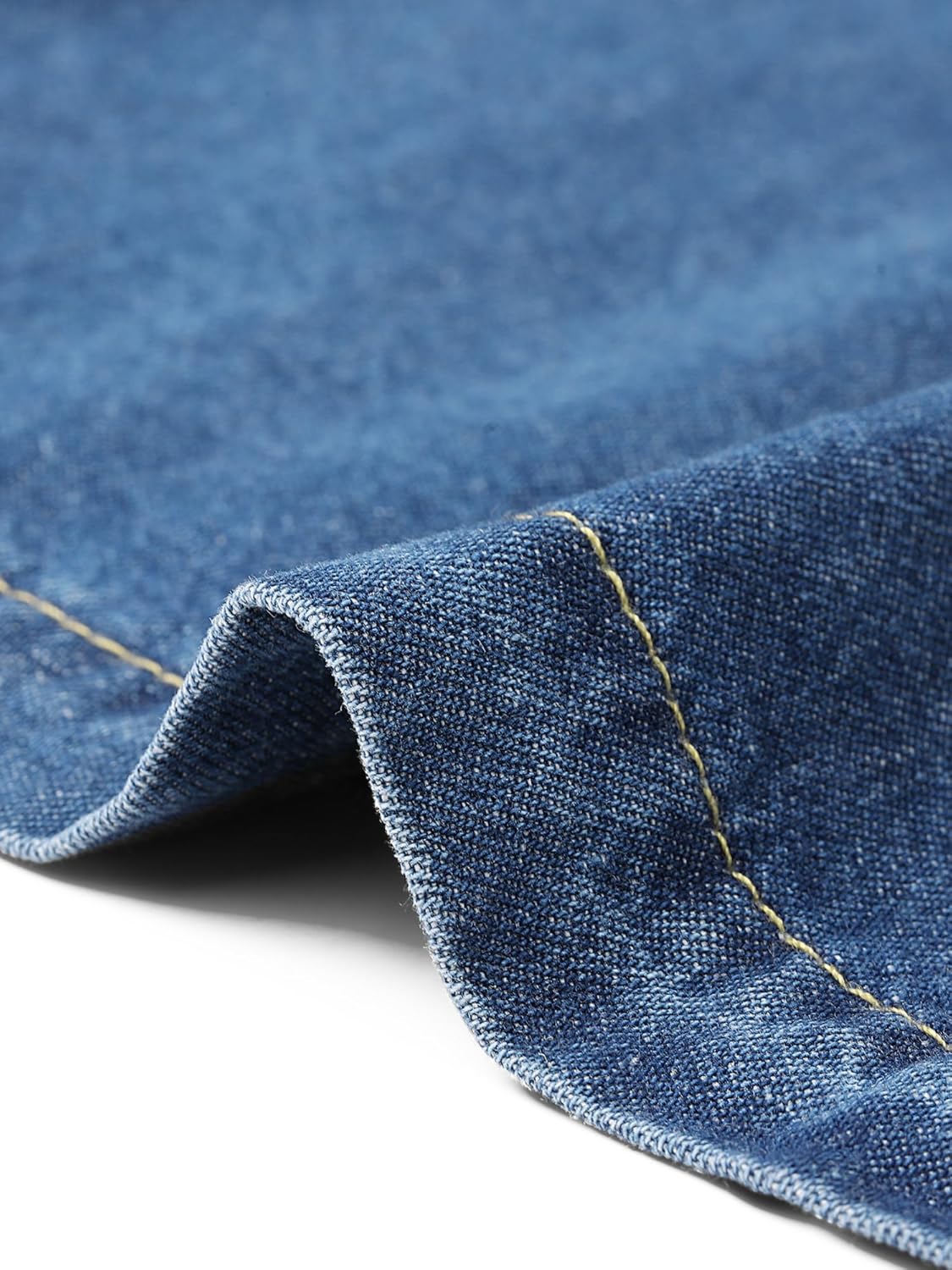 Agnes Orinda Plus Size Denim Babydoll Dress for Women Button Down Short Sleeve Tiered with Pockets Jean Dress - Image 5