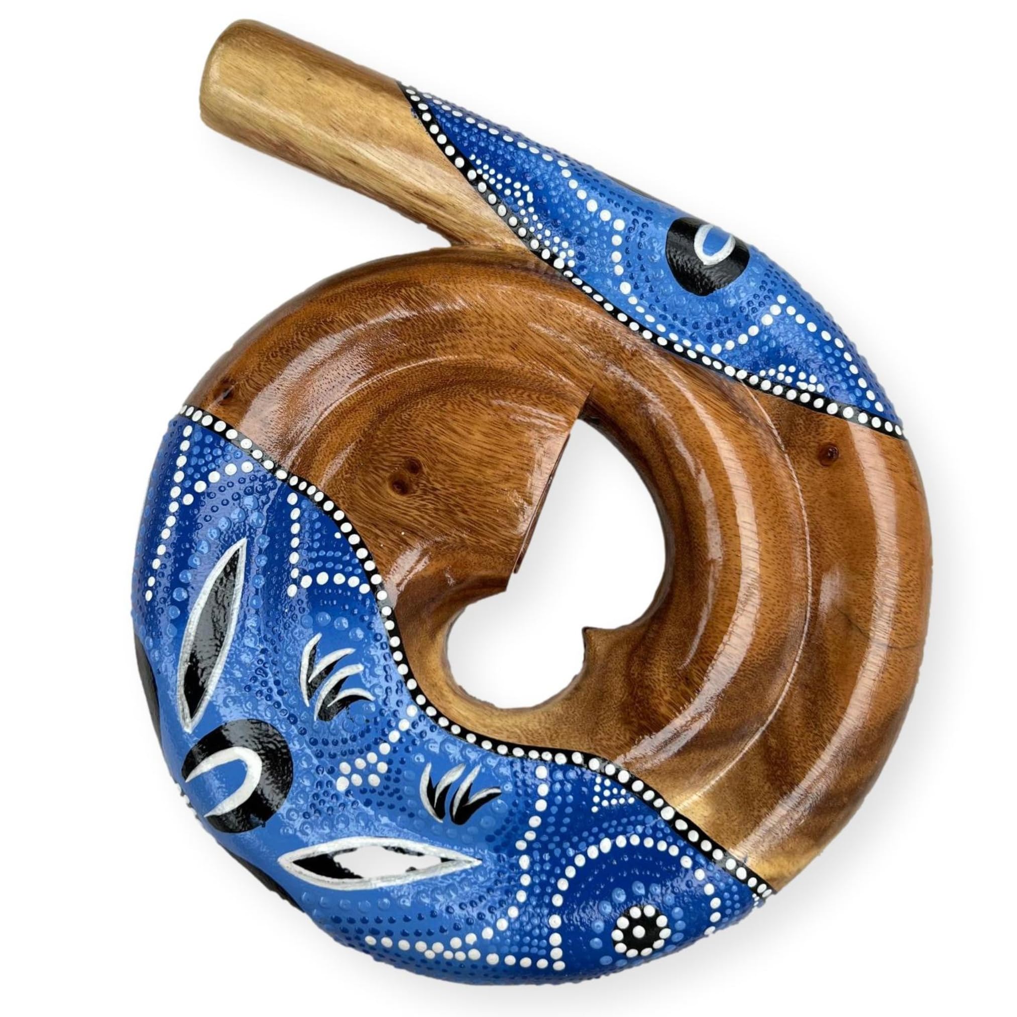 Thorness Unique Bali Sugar Wood Didgeridoo: Handcrafted with Individual Pattern Decoration