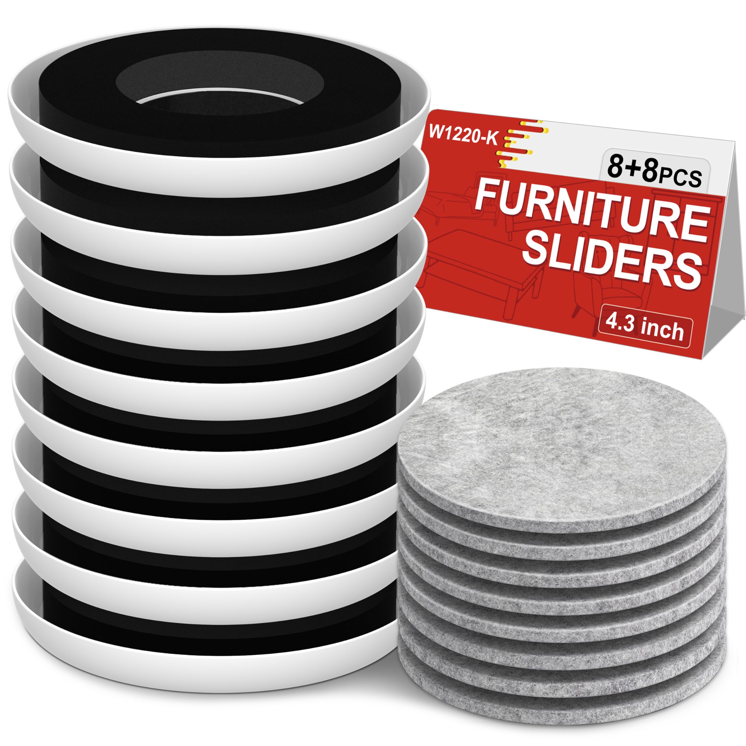 Furniture Sliders for Hardwood Floors - Multi-Surface Moving Sliders