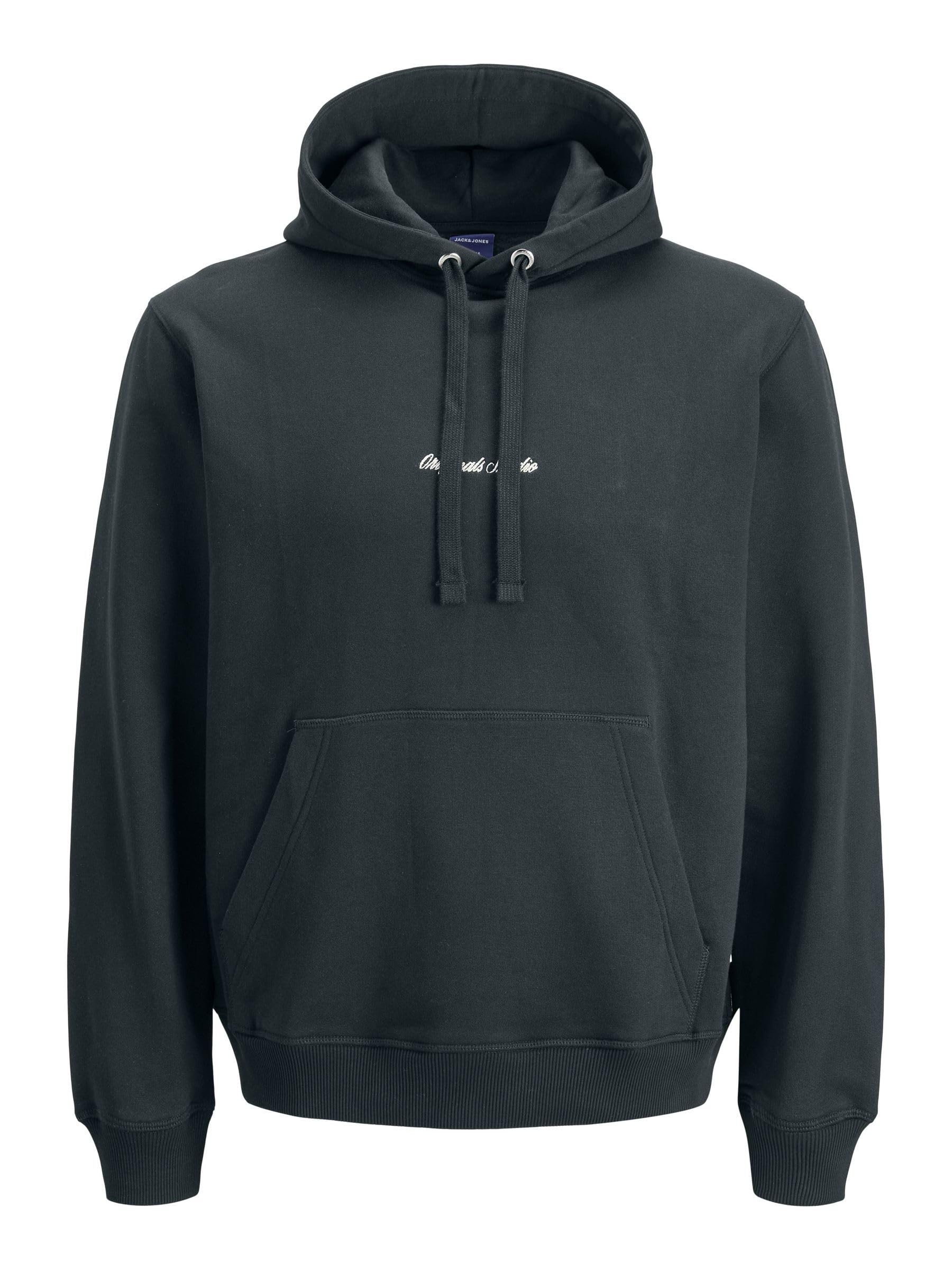 JACK & JONES Men's Jornorrebro Emb Sweat Hood Noos, Forest River, S