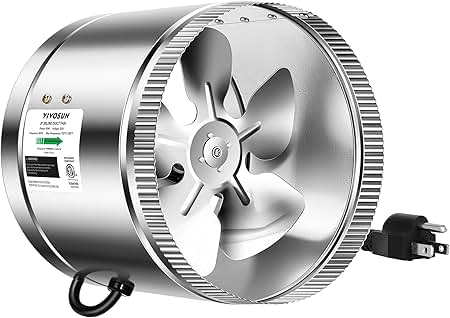 Amazon.com: Hon&Guan 8 Inch Inline Duct Fan 760 CFM with Variable