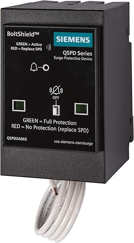 SIEMENS BOLTSHIELD - Dispositivo de protección contra sobretensiones enchufable de 2 polos, 65 kA, 120240 V, 1 Ø, 3 W