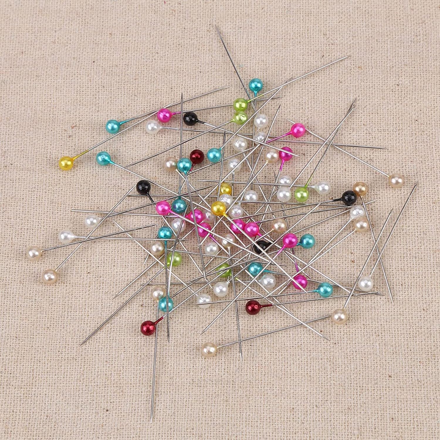 500PCS Straight Sewing Pins, Needles Sewing Quilting Supplies, Fabric Clothes Pins with Cushion Bottle, for DIY Decoration Craft Dressmaker Jewelry