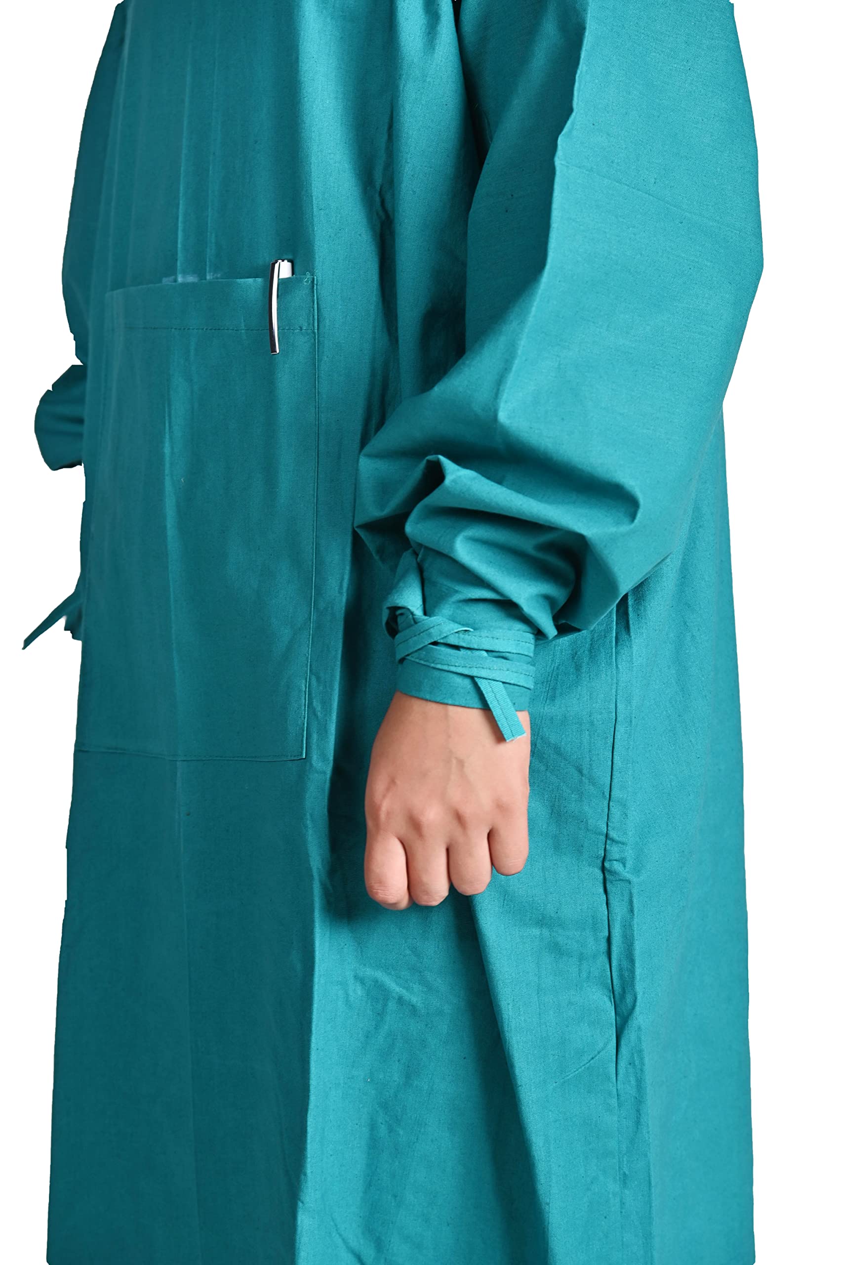 Shivangi - House of Commercial Clothing Green Cotton Reusable Operation  Theatre Drawstring Sleeve Gown for Men and Women (Size - XXL) : Amazon.in:  Clothing & Accessories