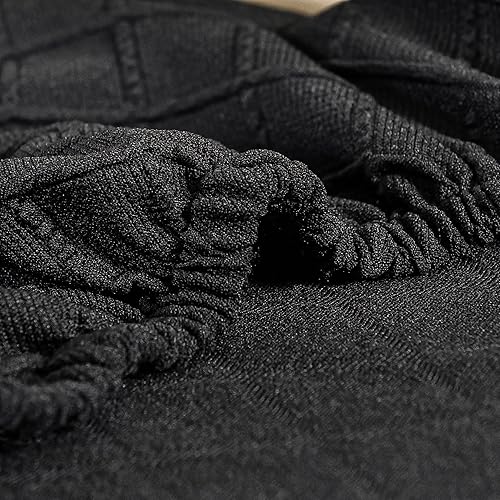 Miniatura 5 de SoulFeel Juego de 6 fundas para sillas de celosía, extraíbles y lavables, elásticas de elastano jacquard Parsons para silla de comedor, fundas