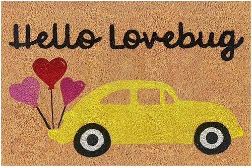 Tapetes para puerta de interior de 23.6 x 15.7 pulgadas, diseño de casa de campo de goma para el día de San Valentín, reina de corazones, feliz día