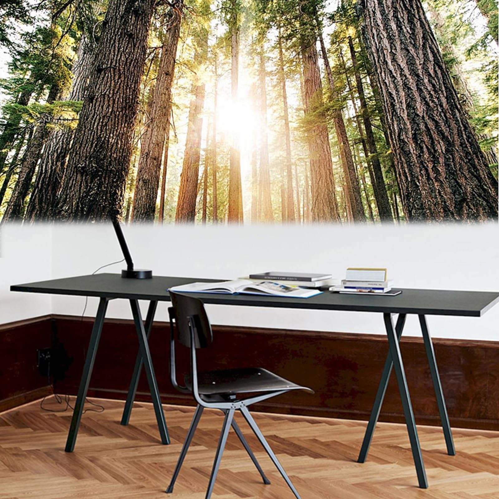 Scrivania per formazione, tavolo da conferenza nero versatile, scrivania rettangolare regolabile per ufficio per riunioni e formazione, 62,9" x27,5 x29,5 con gambe inclinabili, ideale per sa