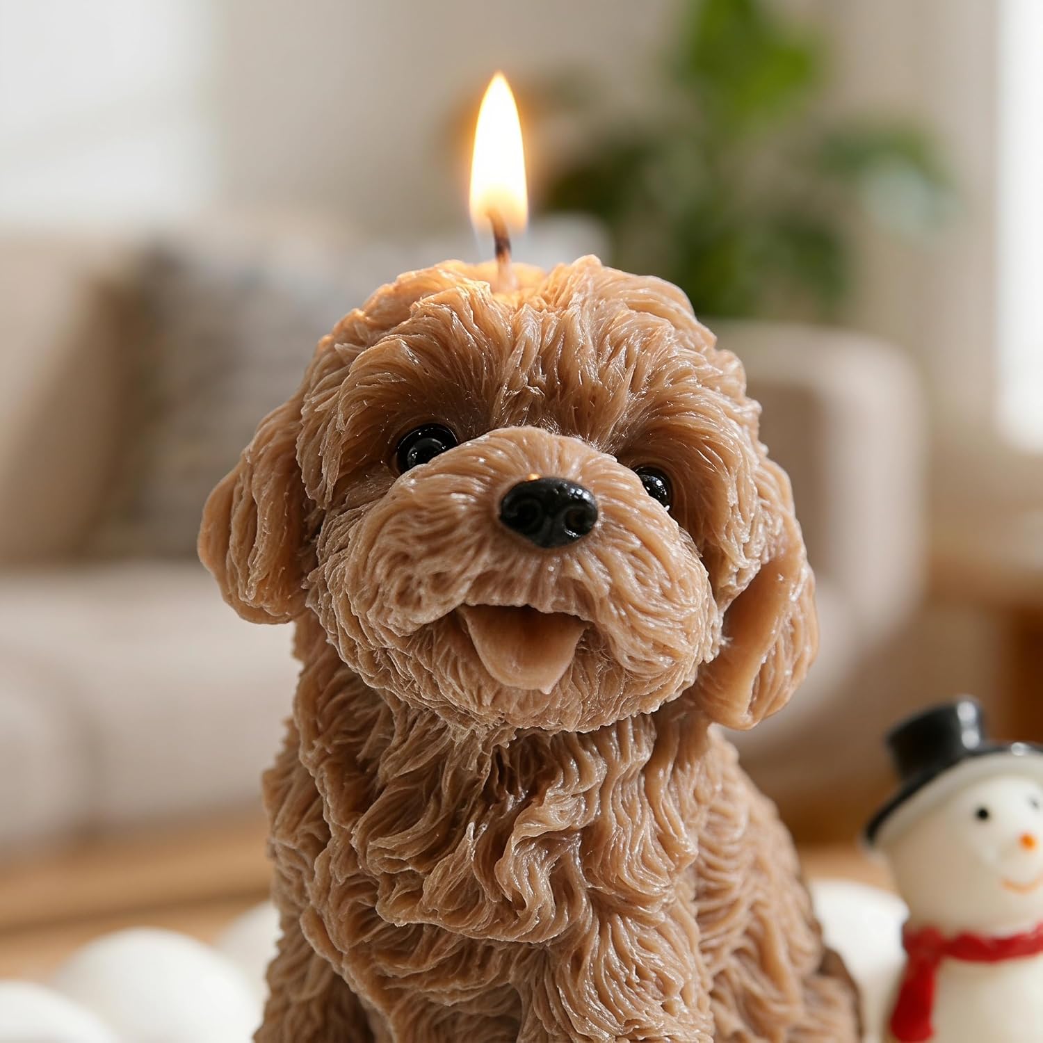 Teddy Dog Shaped Scented Candles,2 Pack Funny Cute Puppy Figure