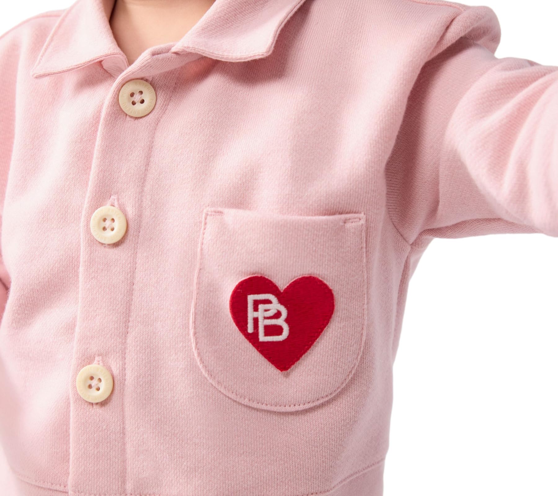 Petit Bateau Długi kombinezon niemowlęcy z jednokolorowej bawełny, styl pompiste