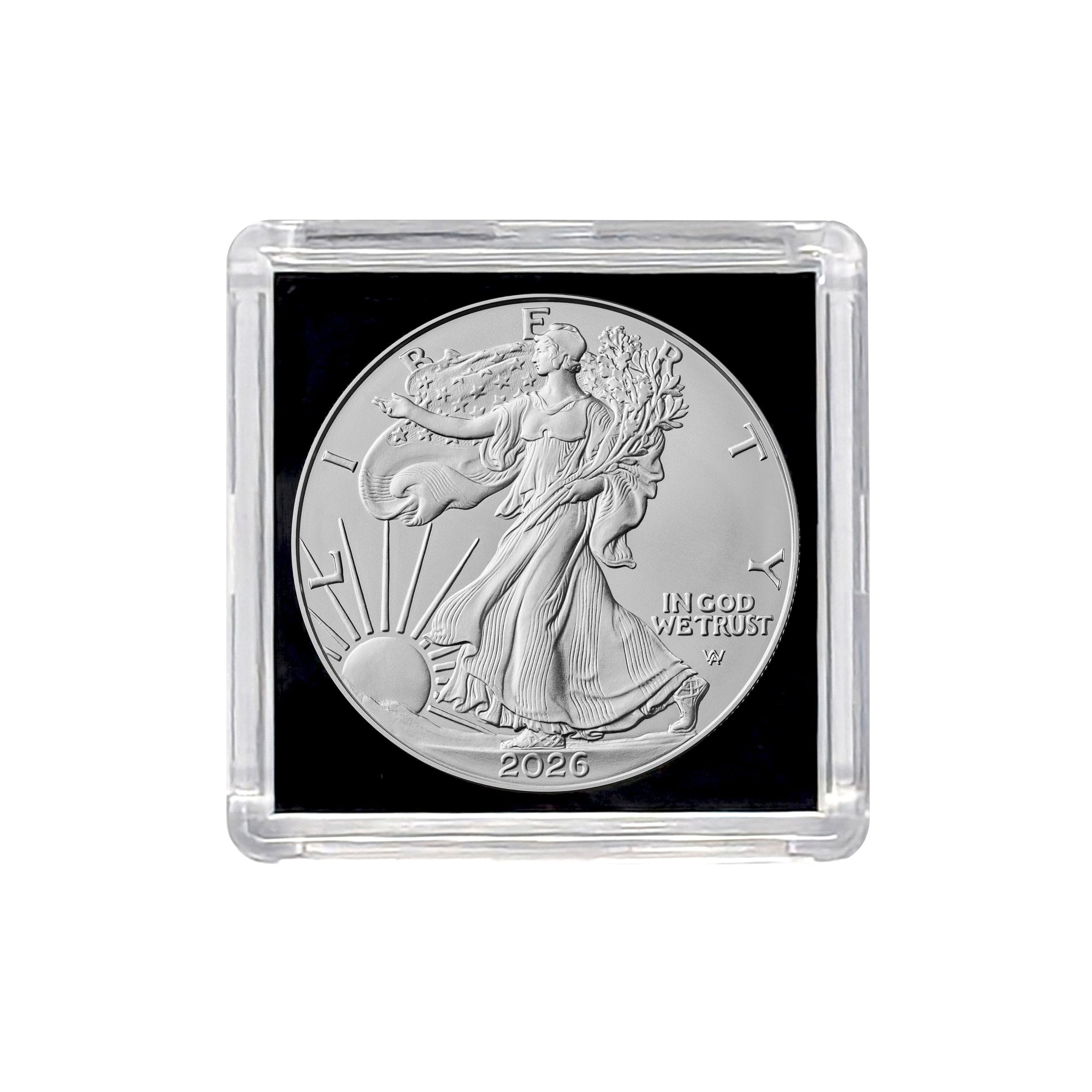 2026 U.S. Silver Eagle .999 Fine Silver with Black Background Snap