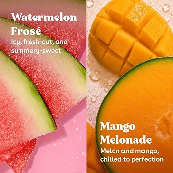 eos 24H Moisture Super Balm- Watermelon Frose & Mango, 0.35 oz, 2-Pack