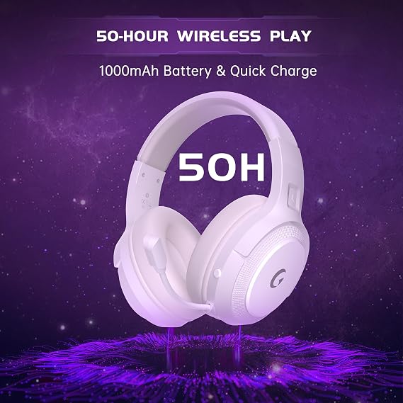AOC Wireless Gaming Headset for PS5, PS4,PC, 2.4GHz Gaming Headphones