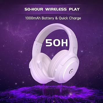 AOC Wireless Gaming Headset for PS5, PS4,PC, 2.4GHz Gaming Headphones