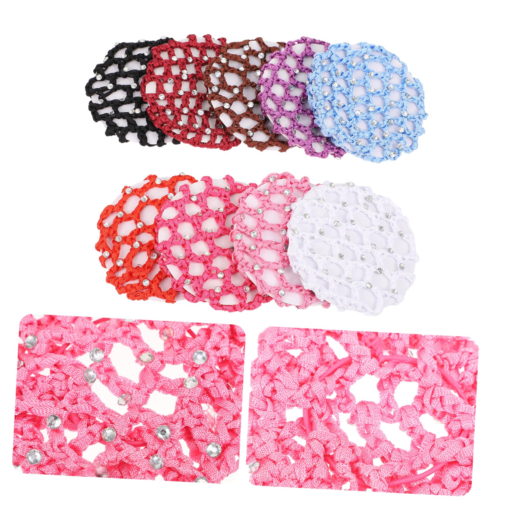 Ipetboom 3 Set Di Copri Chignon Robusti Per Donne Ragazze Ballerine Cameriere Spose 9 Pezzi*3