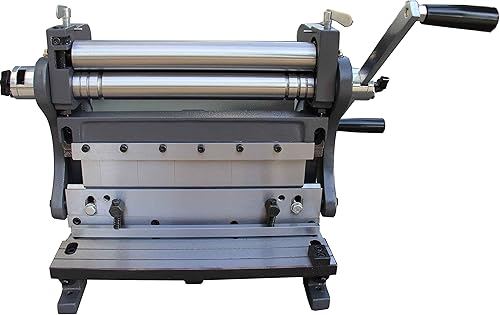 Miniatura 22 de KAKA Industrial Freno de chapa, 30 pulgadas de corte y rodillo deslizante Combo 3 en 1 Máquina dobladora resistente de calibre 20 con calibre