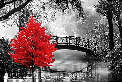 Miniatura 9 de Rompecabezas clásico para adultos, rompecabezas de madera de 1000 piezas, rompecabezas de madera, árbol de paisaje, moderno, decoración del hogar,