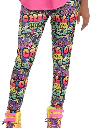 Miniatura 2 de Graffiti - Leggings para mujer, talla estándar para adultos, multicolor, 1 pieza.