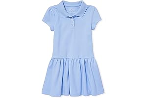 Stylish Toddler Golf Clothes for Girls: Short Sleeve Pique Polo Dress