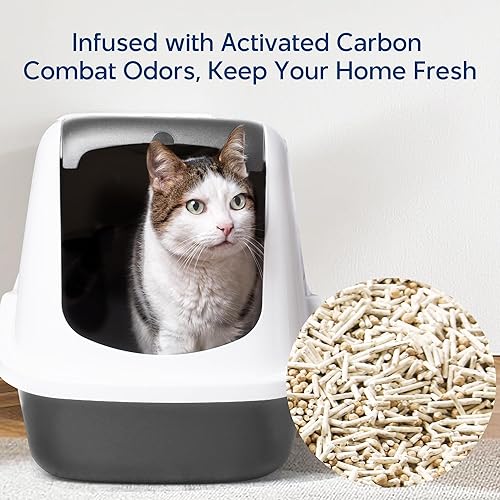 Miniatura 2 de OdorGuard - Arena para gatos con mezcla de tofu con carbón activado, control avanzado de olores, 30 libras en total, agrupación rápida, bajo