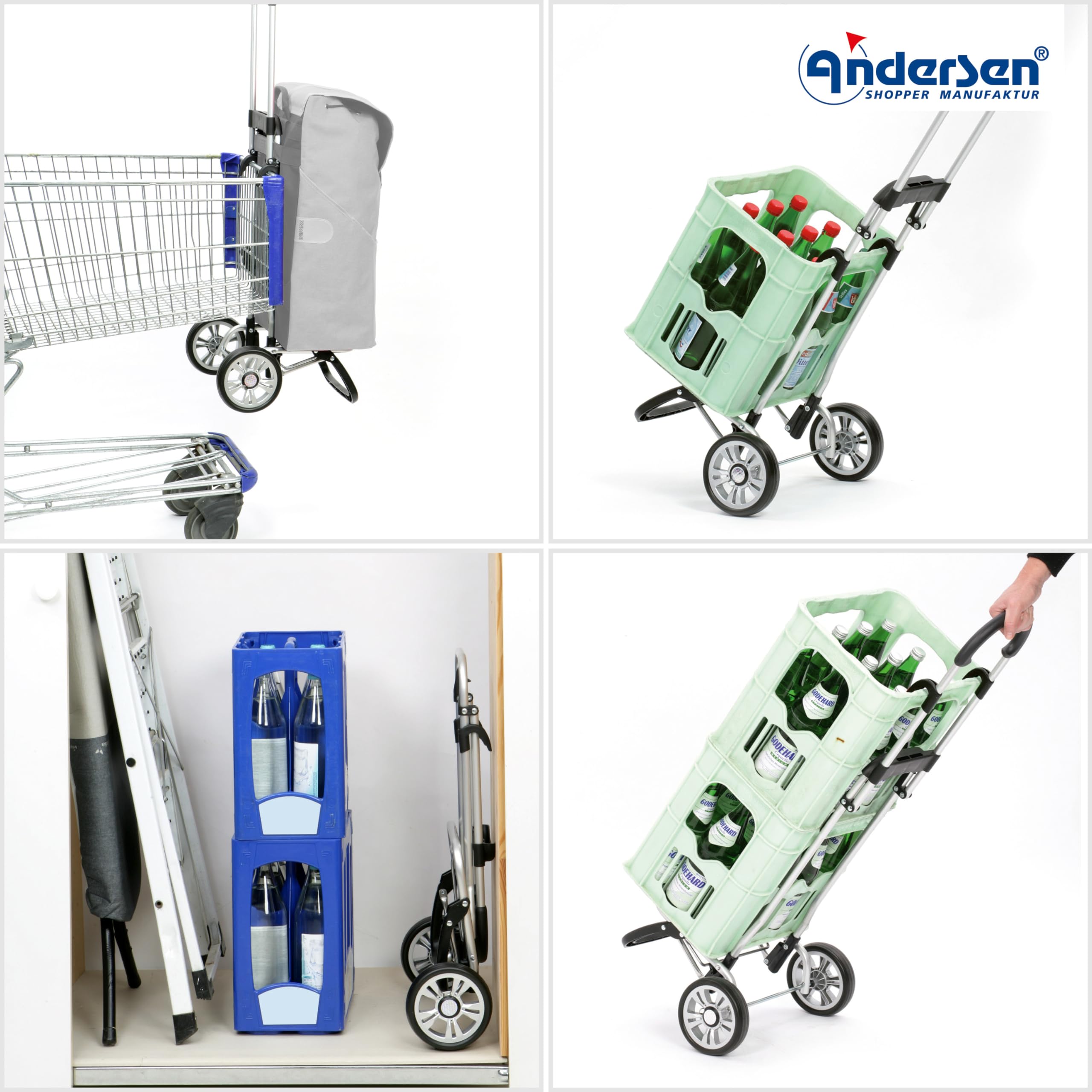 Andersen Einkaufstrolley - klappbar - 49 Liter - mit Kühlfach