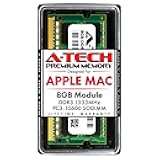 A-Tech 8GB RAM for Apple MacBook Pro (Early/Late 2011), iMac (Mid 2010 27 inch 4-Core, Mid 2011 21.5/27 inch), Mac mini (Mid 2011) | DDR3 1333MHz PC3-10600 204-Pin SODIMM Memory Upgrade Module