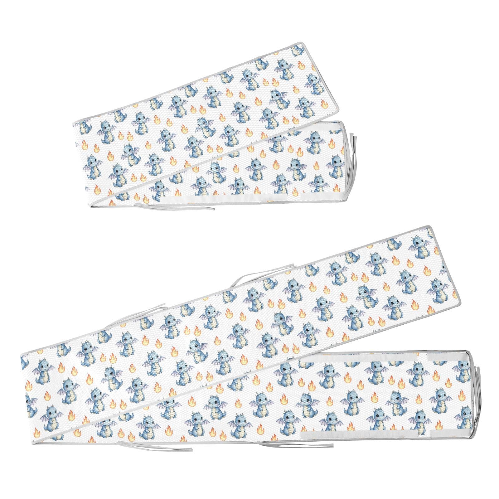 Grckit Crib Bumper Breathable Mesh Liner for Standard Full-Size Cribs