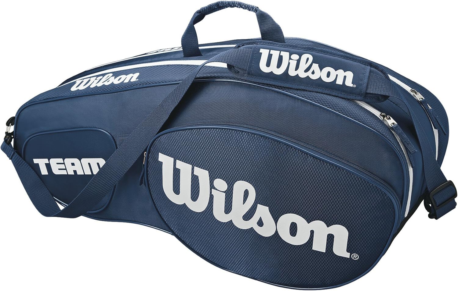 WILSON Team III 6 Pack Tennis Bag, Blue/White Everything Else