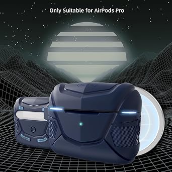 for AirPods Pro 2 Case, Hard Protective Cover,Compatible with AirPods Pro 2nd/1st Generation Case, Compatible with MagSafe, Magnetic Secure Automatic Lock with Cleaner Kit (Navy Blue)